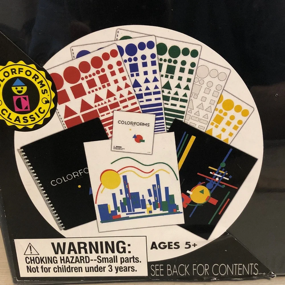 The Original Classic Colorforms Fun Retro Re-stickable Vinyl Design Toy Pls Read